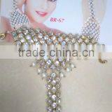 CRYSTAL Single Bracelet With Ring Free Size thumbnail-3