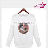 White Space Cotton Crew Neck Sweatshirt OEM Sweatshirt thumbnail-1