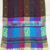 Fashion Lady Viscose Classic Paisley Floral Jacquard Shawl thumbnail-1