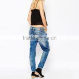 Casual Fashion Wahsed Girls New Model Funky Jeans Wholesale thumbnail-2