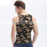 New Arrival Mans Camouflage Printed Dri Fit Tank Tops Wholesale thumbnail-3