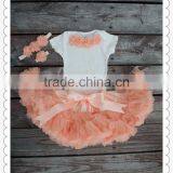 Baby Summer Suit Sets Top Shirts+kids Fluffy Skirts Children Clothing Set thumbnail-1