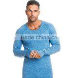 Compression Long Sleeve Gym t Shirt With Scoop Neck thumbnail-5