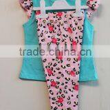 Lovely Style Baby Summer Pajama Short Sleeve Knitted Baby Girls Summer Pajama Set TP-7715 thumbnail-3