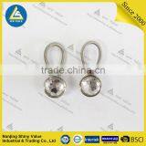 10mm Diameter Professional Metal Button Shirt Extenders With Spring and Pure White Diamond Studded thumbnail-3