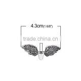 Zinc Based Alloy Spacer Beads Wing Antique Silver thumbnail-2
