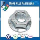 Made in Taiwan DIN 6923 Steel Class 8 Zinc Plated Stainless Steel Flange Nut DIN 6923 thumbnail-3