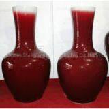 43.5 Inch Oxblood Red Vase thumbnail-1