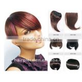 quality human hair bangs/fringes/clip in hair extension/hair piece/wig