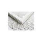 White Perforated Lay In Ceiling Tiles 2 x 2 , Metal Ceiling Tiles For Train Station