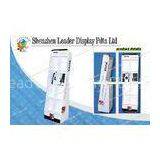 Grey Paper Three Tiers Brochure Display Stand , POP Retail Display