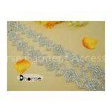 Custom Design Silver Beaded Clear Crystals For Dress Decoration thumbnail-1