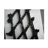 fish catching Black Super PE HDPE Fishing Nets Single / Double knotted