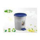 Round Yellow Plastic Recycling Bins With Pedal 10 L 30 * 27 * 32.5 CM thumbnail-1