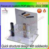 Transparent Acrylic Cosmetic Display Stand Display Organizer With Drawers