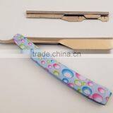 Professional Barber Straight Cut Throat Razors Handle Bubble Coating