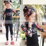 Best Selling Sweet Two Piece Set Floral Design 82% Nylon18% Spandex Baby Kids Swimsuit Child Swimwear thumbnail-5