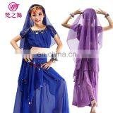 ET-136 Arabic Practice Children Girls Belly Dance Wear Clothes 4pcs/2pcs Suit thumbnail-1