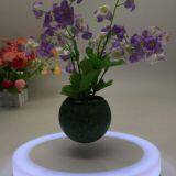 Color Led Light Maglev Floating Levitate Bottom Air Bonsai Tree Pot thumbnail-2