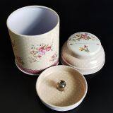 Round Tins Candy Chocolate & Cake Inner Cork Convex Lid Top thumbnail-3