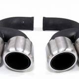 Km for Cayenne S Style 958 2011-2014 Exhaust Tip Exhaust Pipes Muffler Tips Tail Pipe Black Titanium thumbnail-5