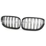 1 пара матово-черных двойных решеток с полосами для переднего бампера (кильватер) для BMW 5 Series F10 F11 F18 2010-2016 thumbnail-4