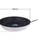 Pan Skillets Non-stick Pans DuPont Teflon Nonstick Coating Pan Try-ply Stainless Steel Fry Pan thumbnail-2