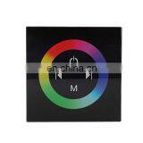DC12-24V Wall-mounted Touch Panel RGB Dimmer Controller For LED Strip Lighting thumbnail-2