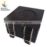 Cheap Price Recycled Material Black Crane Outrigger Pad / Plastic Crane Jack Stabilizer Pads