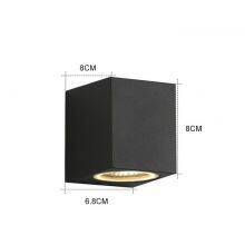 Round Square Design Waterproof IP65 6W 12W Led Wall Light thumbnail-3