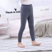 High Quality Merino Wool Fashion Thermal Knitted Warm Children's Fitness Leggings thumbnail-3