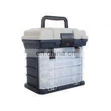 27*17*26cm Waterproof ABS Fishing Tackle Seat Fishing Accessories Swivels Hook Lure Bait Storage Fishing Tackle Box thumbnail-2