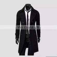 Custom-made Extra-large Wool Multi-button Men's Slim Long Suit Jacket Men's Long Coat thumbnail-5