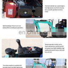 HENGWANG HW-17 1.7 Ton Rake Attached Small Crawler Excavator for Trenching thumbnail-4