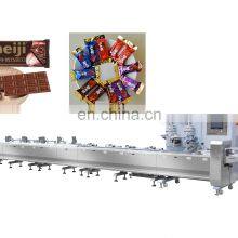 Chocolate High Speed Packing Machine Automatic Chocolate Bar Flow Wrapping Machine