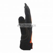 Sewing Mechinest Work Glove/fishing Hand Glove/racing Glove Mechanic Gloves Full Fingers Synthetic Leather Red SONICE3032 CN;JIA thumbnail-2