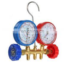 CT-536 D Brass Manifold Gauge Set HVAC Refrigeration System Auto Air Conditioner AC Charging R134A R22 R12 Gauge Manifold thumbnail-1