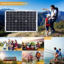 Single Crystal Silicon 20W Photovoltaic Solar Panel for Outdoor Car, Yacht, Mobile Phone Applications thumbnail-2