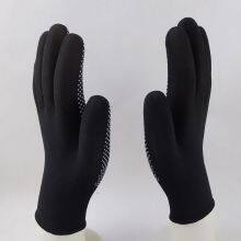 Black Polyester Thread Knitted PVC Dot Palm Coated Anti-slip Safety Work Gloves thumbnail-5