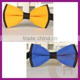 2016 wholesale colored fashion polyester men silk bow tie