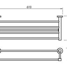 Towel Rack 304 Stainless Steel Bathroom Accessories Towel Shelf thumbnail-2