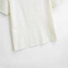 European and American 2025 Spring New Women's Retro Round Neck Undercover Loose Top Girl Design Sense Short Sleeve T-shirt thumbnail-2