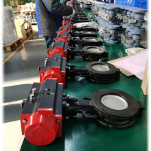 Industrial Grade Pneumatic Butterfly Valve With Pressure Ratings up to 4.0MPa and Temperature Range -60°C to 450°C thumbnail-5