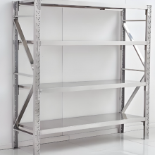 304 Stainless Steel 201 Stainless Steel Butterfly Hole Storage Warehouse Shelf Stainless Steel Shelf thumbnail-5
