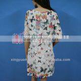 Xingyu Embroidery Factory Butterfly Full Embroidery African Fabric Lace for Evening Wedding Dress thumbnail-2