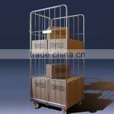 Logistics Warehouse Steel Nestable Cage Trolley