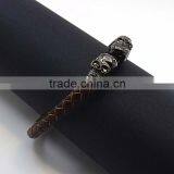 Skull Costume Jewellry Wholesale Leather Bracelet thumbnail-3