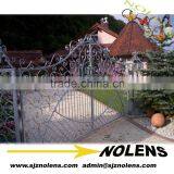 New Fashion Wrought Iron Main Gate Designs R/forged Wrought Iron Driveway Modern Iron Gates Desing