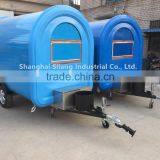 Light Blue Mobile Food Trailer Mobile Food Trucks Food Truck Food Container Cart Mechanical Brake thumbnail-1