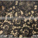 European Style Single Side Black 29cm Clothes Fashion Embroidery Water Soluble Lace thumbnail-2